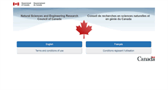 Desktop Screenshot of nserc-crsng.gc.ca